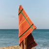 Serviette de plage Alvor Cognac