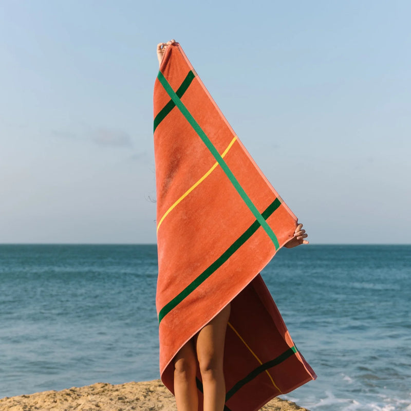 Serviette de plage Alvor Cognac