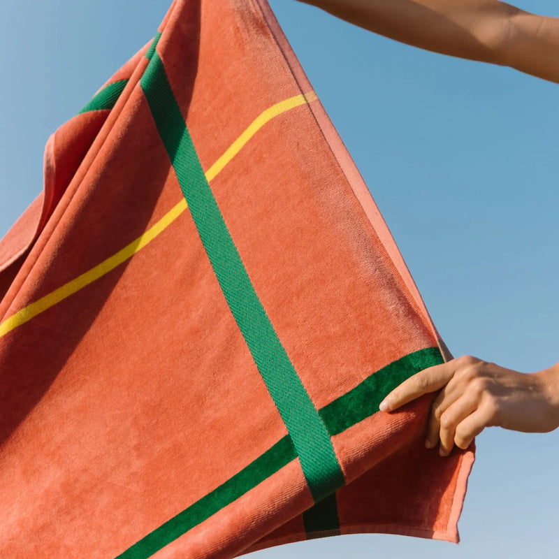 Serviette de plage Alvor Cognac