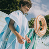 Enfants Poncho Gibalta Bleu et Vert