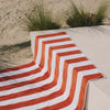 Serviette Rayée Gibalta Terracotta