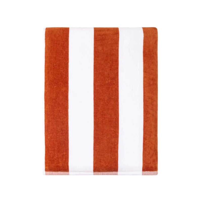 Serviette Rayée Gibalta Terracotta