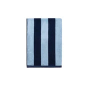 Femme serviette plage Pena rayure bleu marine